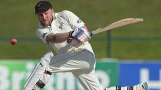 Pakistan vs New Zealand 2014, 3rd Test at Sharjah: Brendon McCullum ton guides NZ to 164/1 at tea